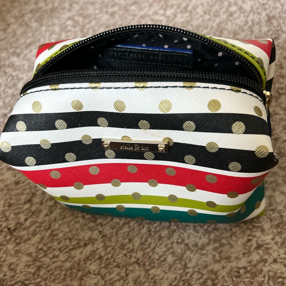 Stella & Dot Multicolor Stripe Pouf